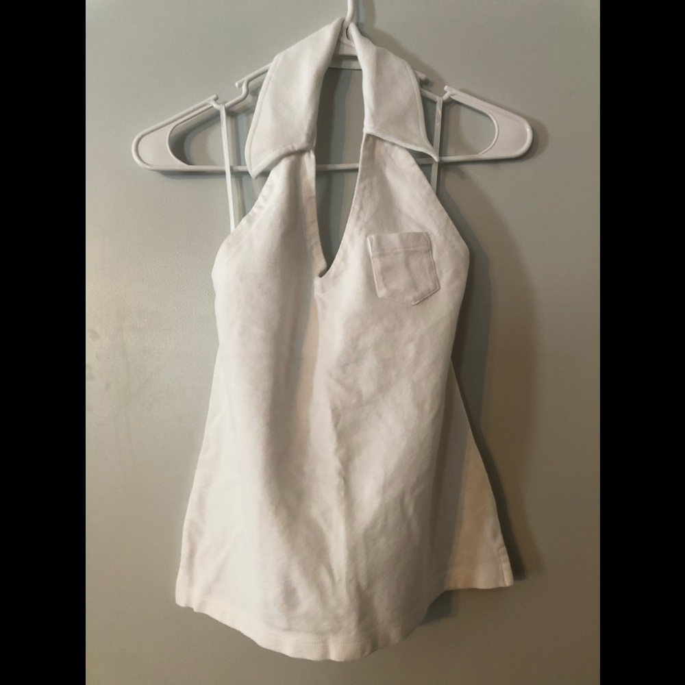 Loft white halter top